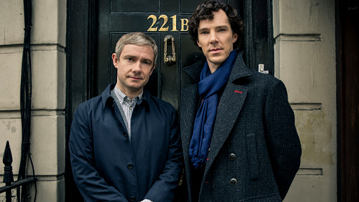 Martin Freeman e Benedict Cumberbatch sono John Watson e Sherlock Holmes