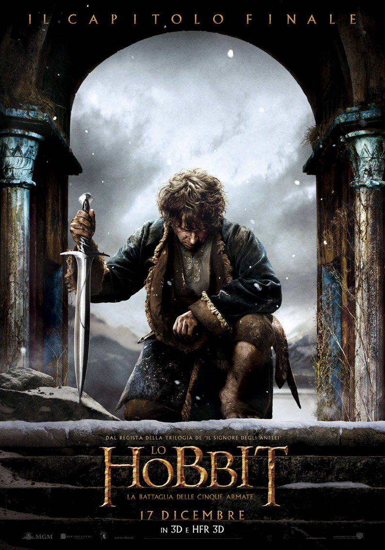 hobbit 3 teaser poster ita
