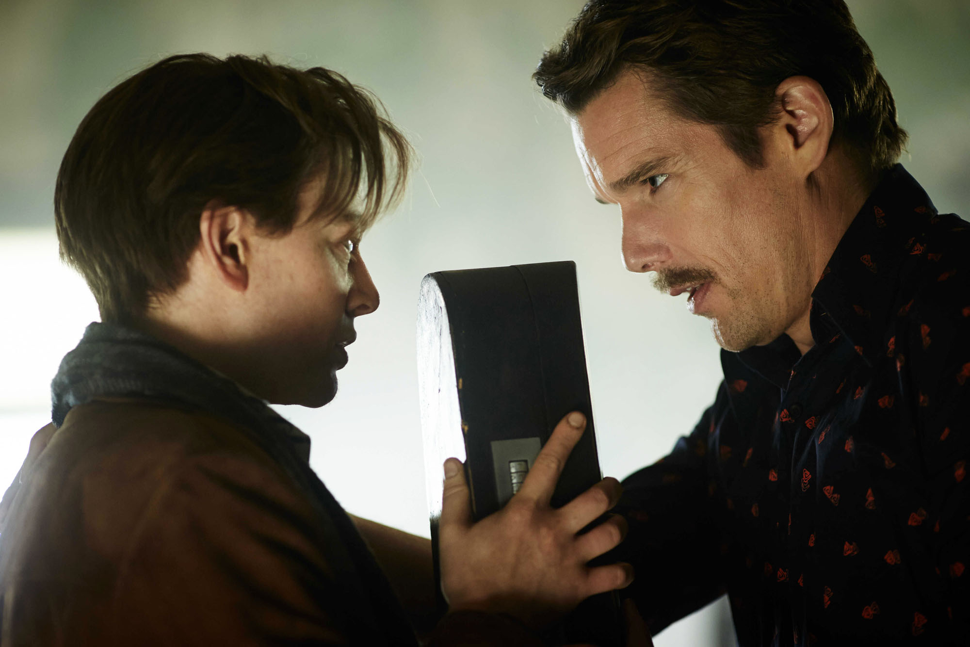 PREDESTINATION - 2015 FILM STILL - Sarah Snook and Ethan Hawke - Photo Credit: Ben King/Sony Pictures Worldwide Acquisitions